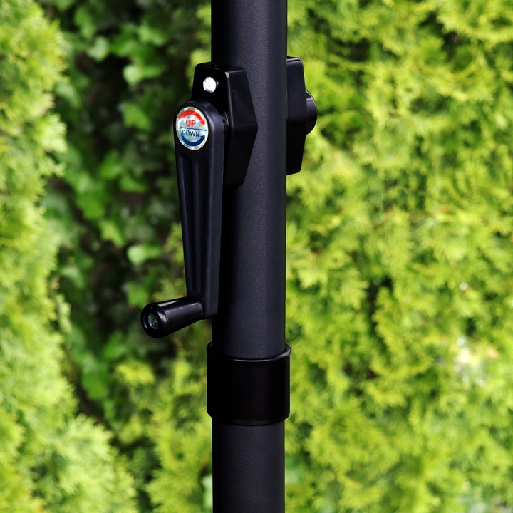 PARASOL OGRODOWY 3 M DUŻY SKŁADANY REGULOWANY SOLIDNY FUNKCJA POCHYŁU KORBA