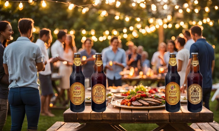 8x500ml Kwas Chlebowy Litewski Naturalny Napój Gazowany na Grilla / Naturo