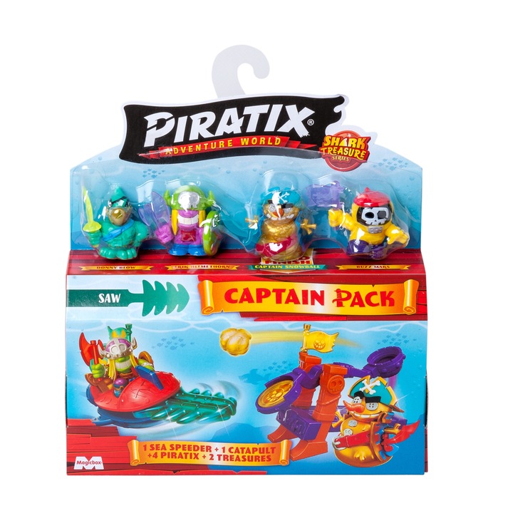 PIRATIX Shark Treasure Capitain Pack 7027