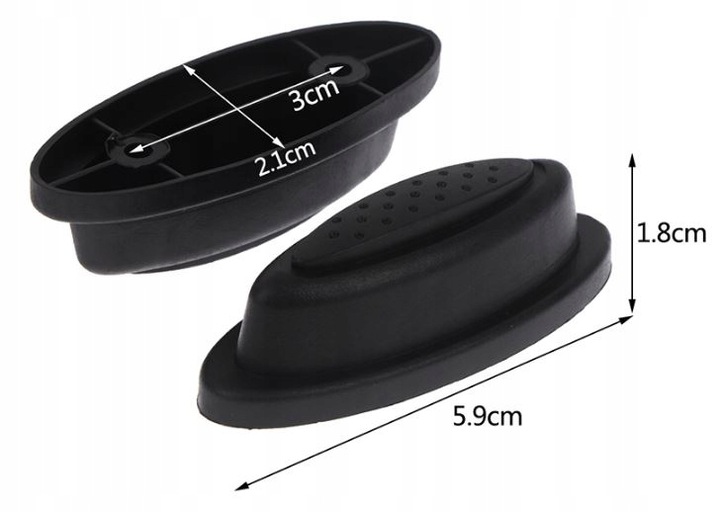 CZARNE 4 STOPKI DO WALIZKI STOPKA NÓŻKI TORBA