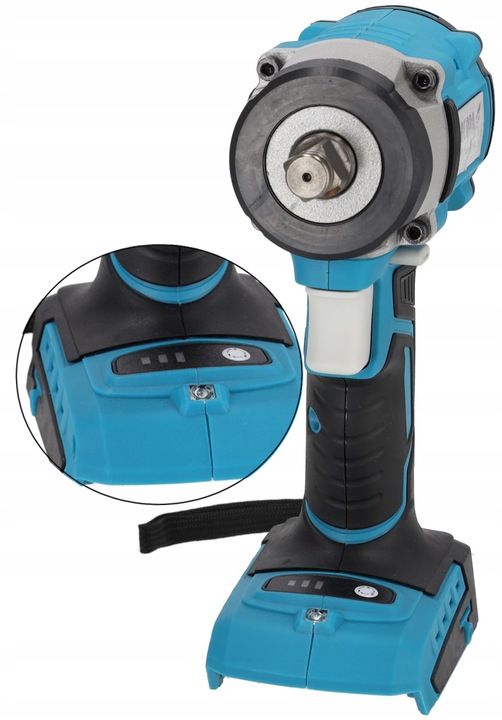 KLUCZ UDAROWY DEDRA akumulatorowy SAS+ALL 2Ah 350Nm 1/2" +Torba narzędziowa