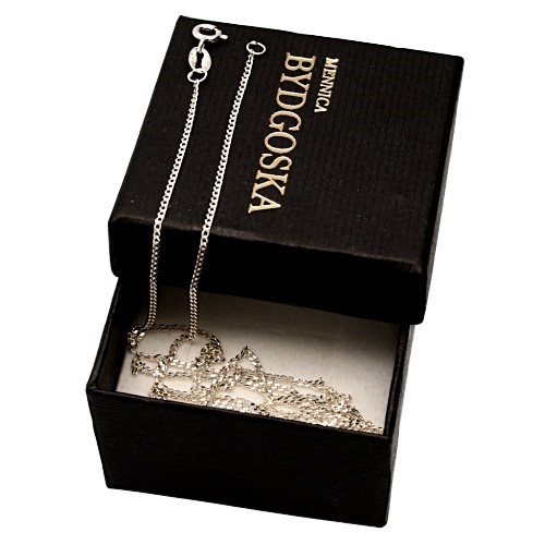 Srebrny łańcuszek pancerka 50 cm srebro 925 dla mężczyzn