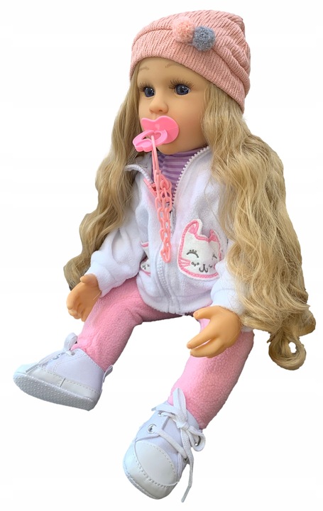 DUŻA LALKA JAK ŻYWA mówi i śpiewa INTERAKTYWNA ANATOMICZNA+GRATIS