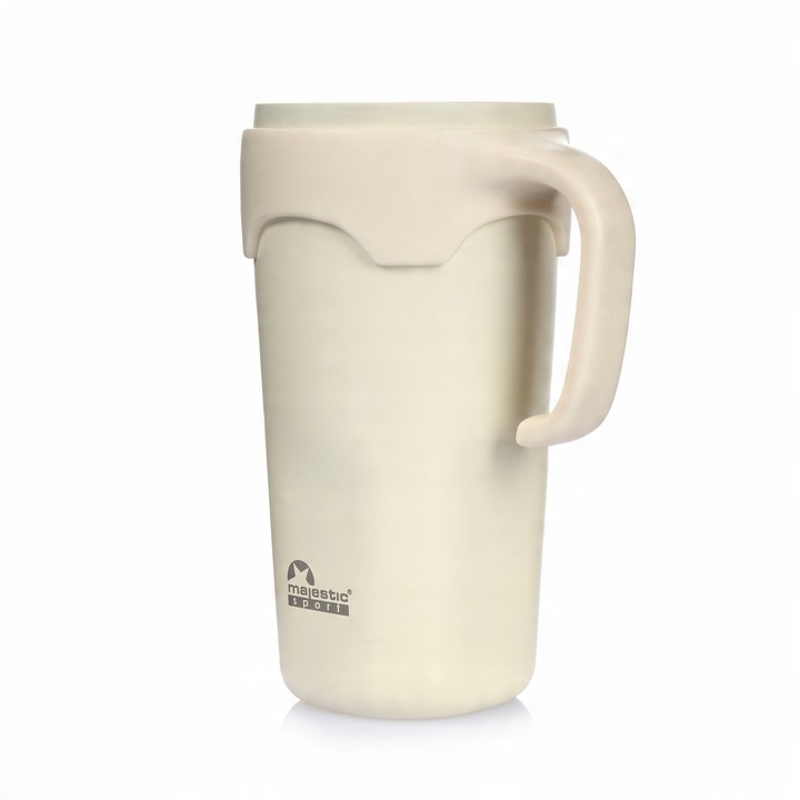 Kubek Termiczny Ze Słomką Majestic Sport Jelly 650 ml Biały