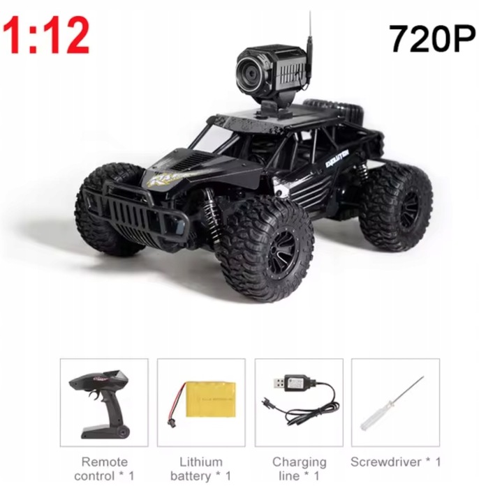 Zdalnie Sterowane Auto, Samochód terenowy 4x4 z kamerą FPV RC Aplikacja