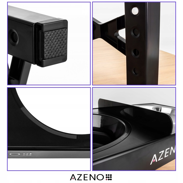 Miska dla Psa NA STOJAKU MISKA PODWÓJNA REGULOWANA DUŻA Spowalniająca 3w1