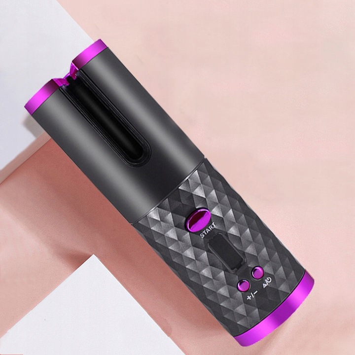 Lokówka automatyczna BEZPRZEWODOWA do włosów loków STYLIZACJI obrotowa LCD