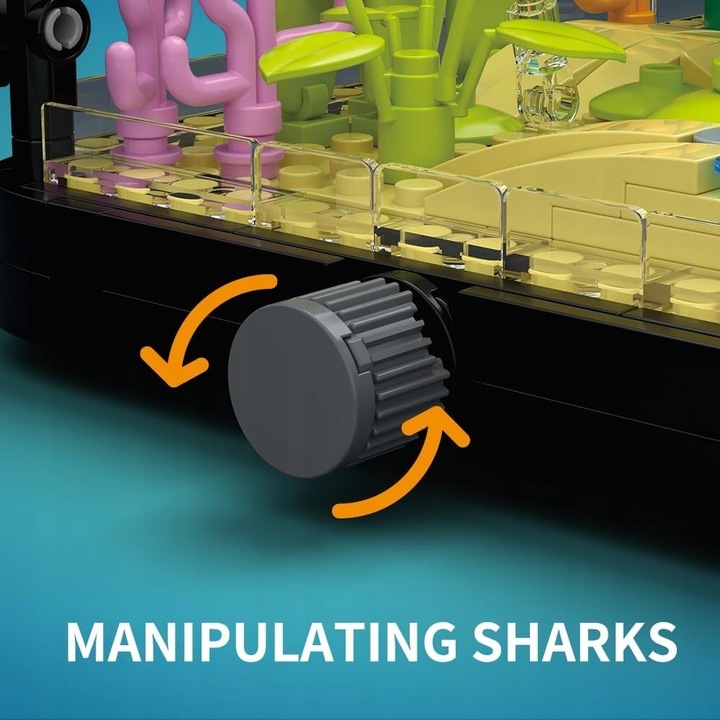 Klocki do akwarium z rekinami, kreatywny prezent urodzinowy dla dzieci