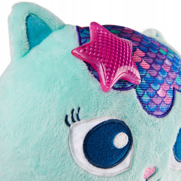 KOCI DOMEK GABI SYRENKOTKA INTERAKTYWNA MASKOTKA MÓWIĄCA ŚW + DŹW 35 CM