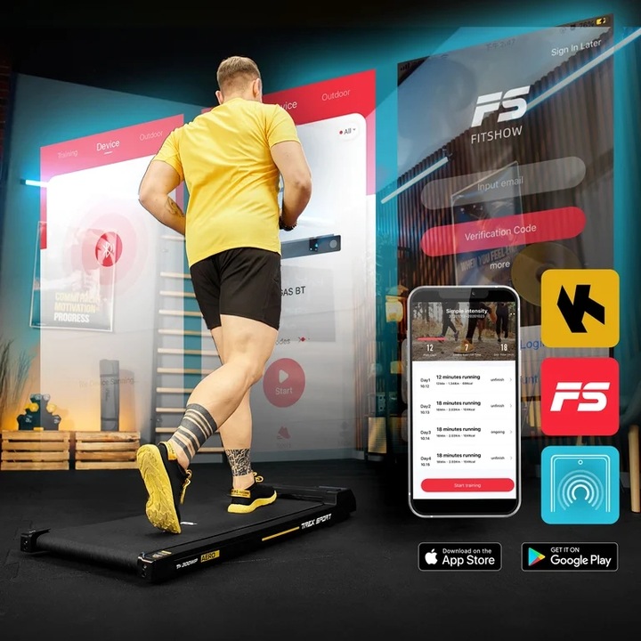 Bieżnia elektryczna domowa treningowa pod łóżko walkingpad AERO Trex Sport