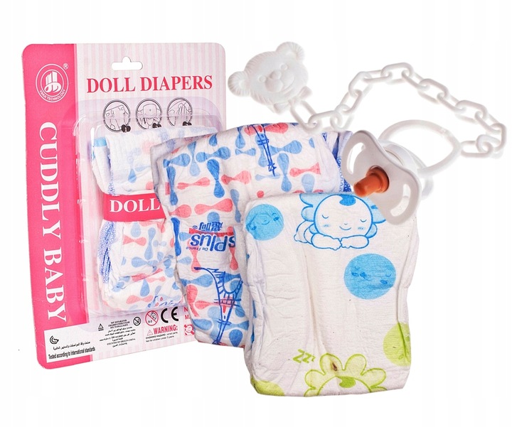 Lalka bobas interaktywna DUŻA REALISTYCZNA PACHNĄCA zestaw SMOCZEK PAMPERS