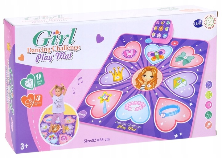 Mata do Tańczenia Muzyczna Gra Zręcznościowa Keyboard Taniec Muzyka