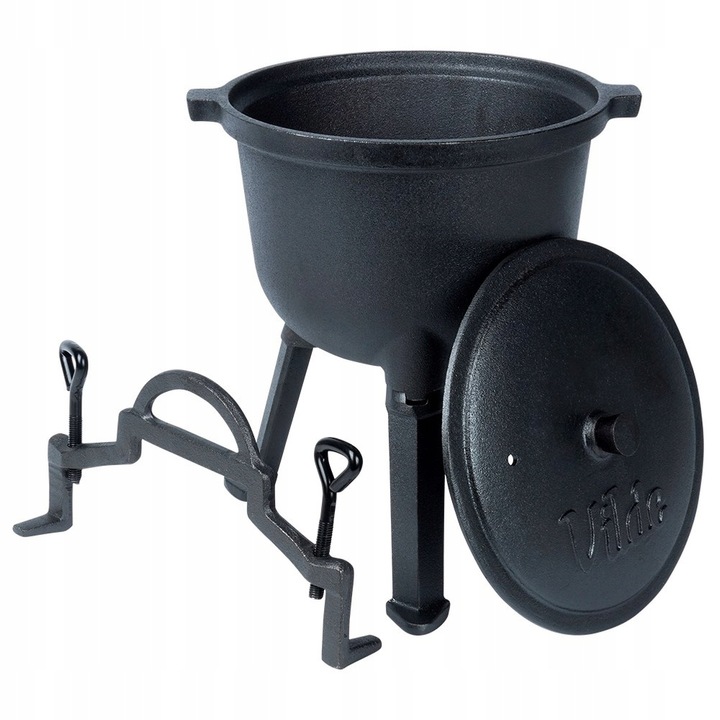 Kociołek ŻELIWNY VILDE 4L na ognisko garnek myśliwski węgierski grill