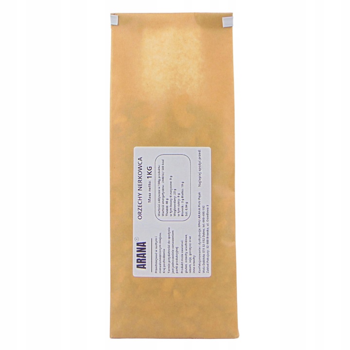 ORZECHY NERKOWCA POŁÓWKI NATURALNE DOSKONAŁA JAKOŚĆ 1KG