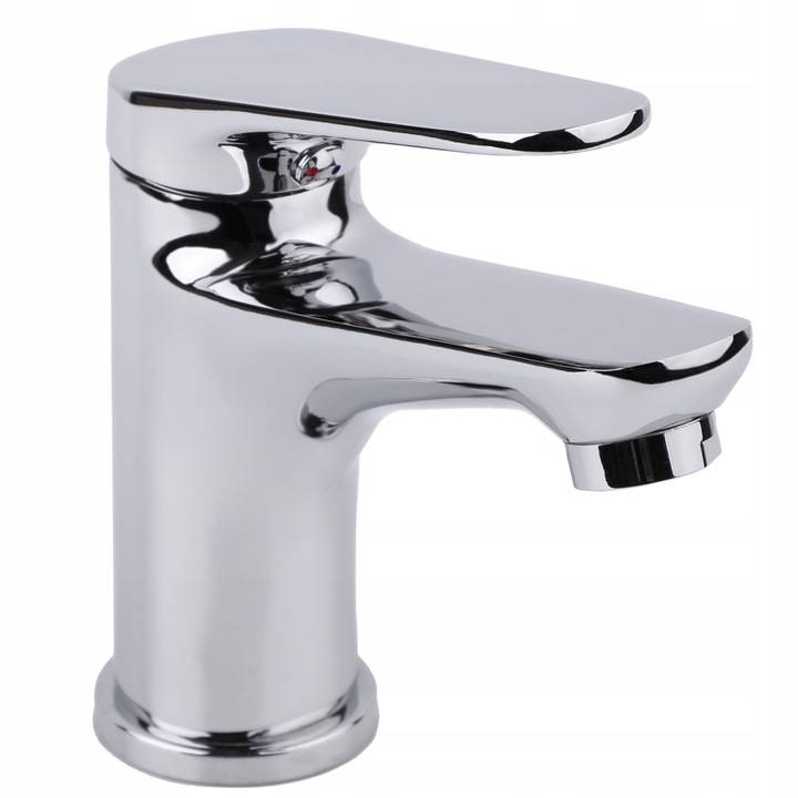 Bateria umywalkowa stojąca chrom kran łazienkowy srebrny YOKA HOME