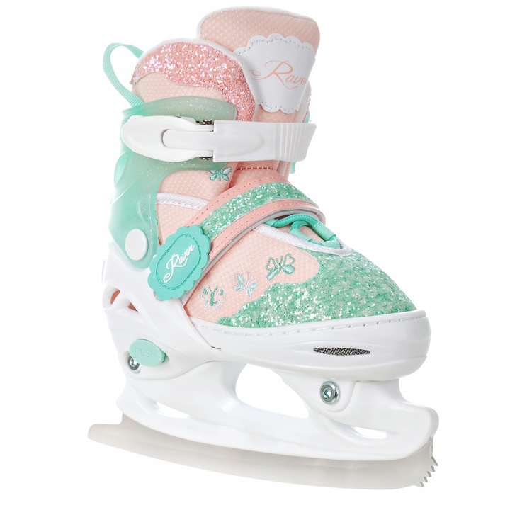 Rolki Łyżwy Wrotki 4w1 Regulowane RAVEN Mireia 27-30 Kółka LED