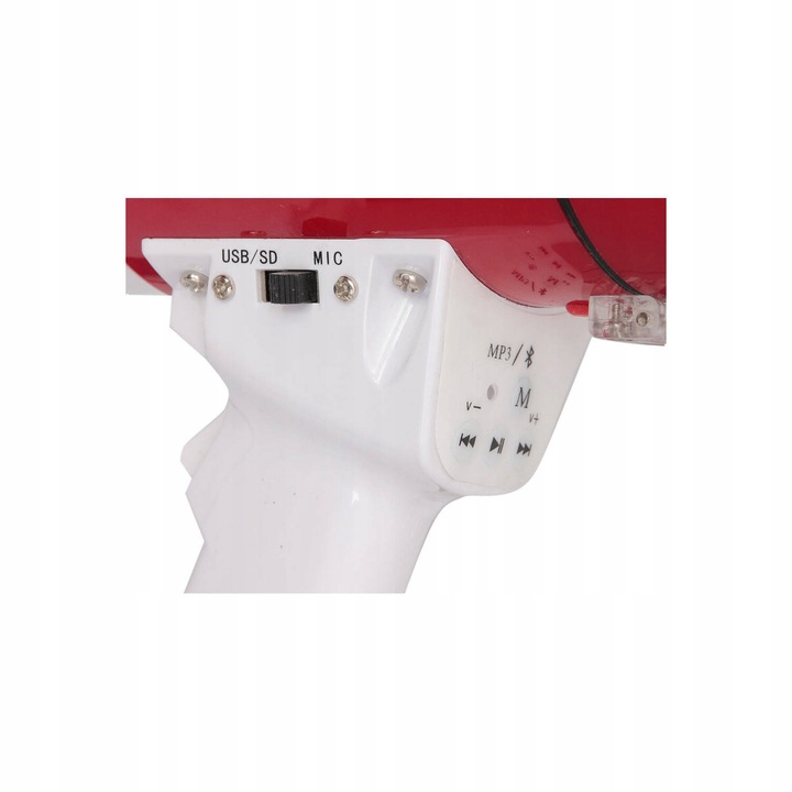 Profesjonalny MEGAFON 50W USB SD MP3 akumulator