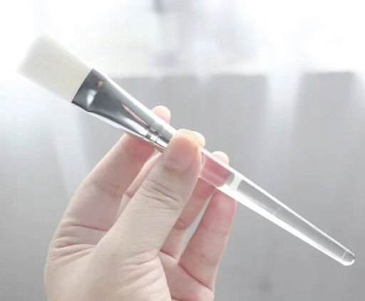 Pędzelek płaski do masek alg kwasów serum Prima Derma