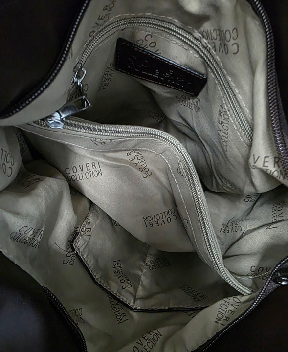 Torebka damska worek na ramię A4 elegancka pleciona pojemna CC6592 Zielona