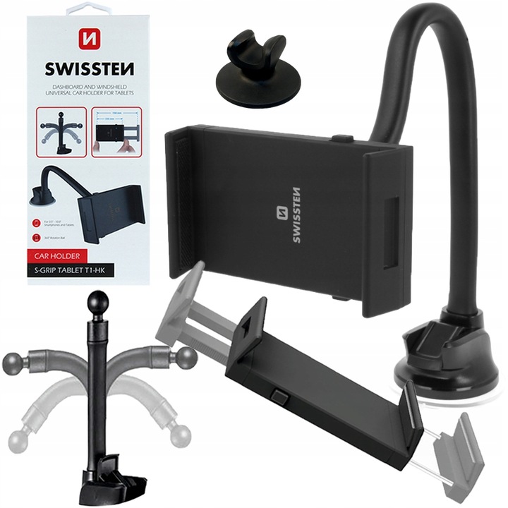 SWISSTEN Samochodowy uchwyt na tablet tel do 10"
