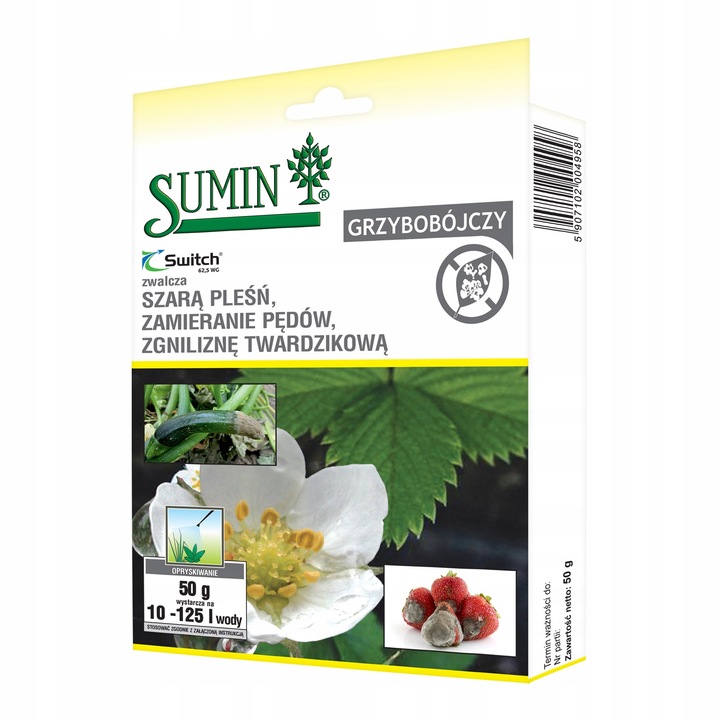 SWITCH 62,5WG zwalcza zapobiega chorobom grzybowym w warzywach i sadach 50g