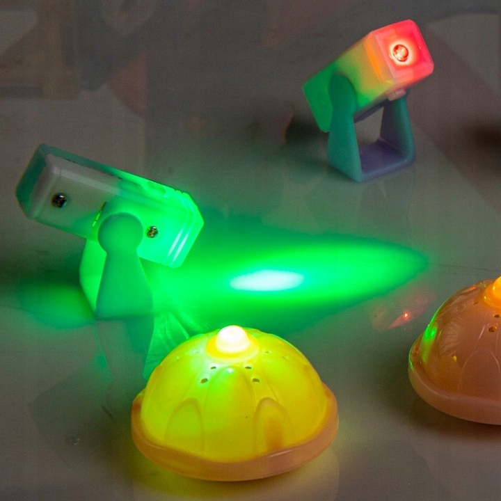 Świecące KLOCKI MAGNETYCZNE świecący tor kulkowy ZESTAW XL kulodrom 75 el.