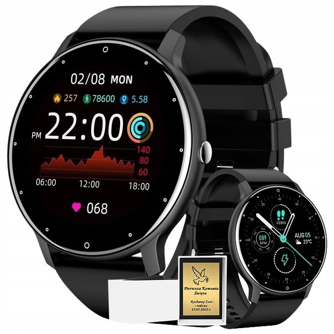 ZEGAREK SMARTWATCH DLA CHŁOPCA NA KOMUNIĘ + GRAWER