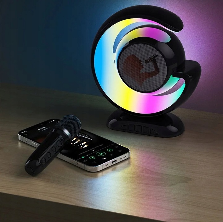 GŁOŚNIK KARAOKE BEZPRZEWODOWY MOCNY BLUETOOTH + 2 MIKROFONY NA PREZENT