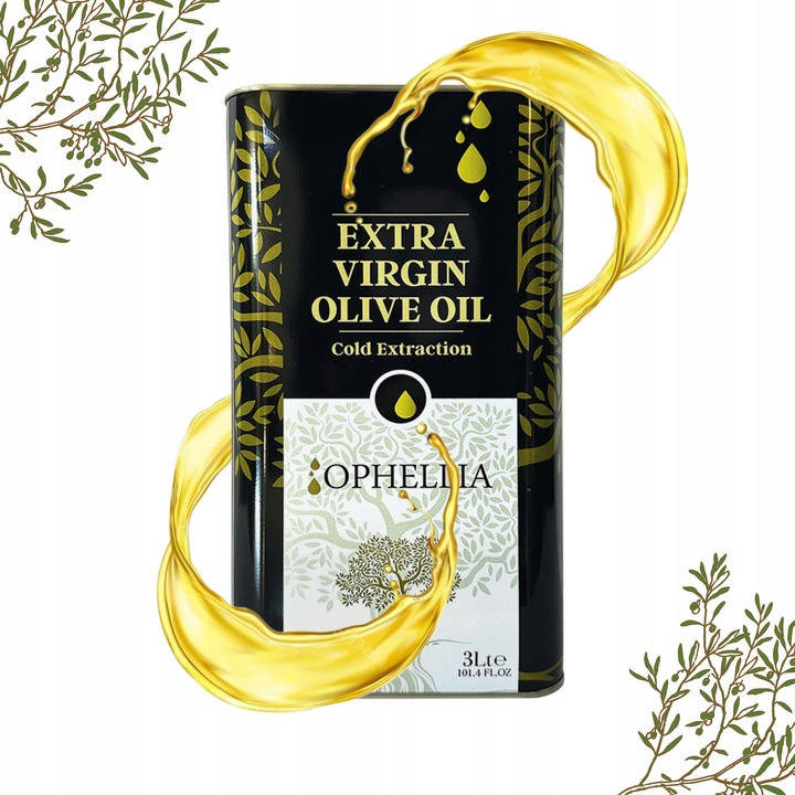 Oliwa z Oliwek Extra Virgin 3L Grecka Ophellia Premium Ekstrakcja na Zimno