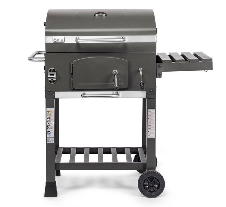 Grill Węglowy Activa Mastercook Angular Ruszt Żeliwny 57,5 x 42,0 cm