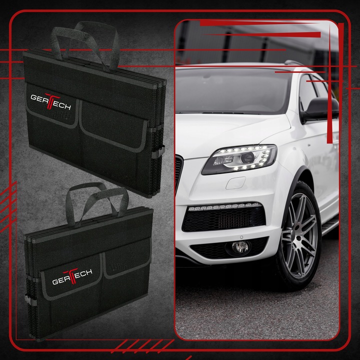 Organizer samochodowy DO BAGAZNIKA Torba rzepy Skrzynka Kufer Pojemny XL