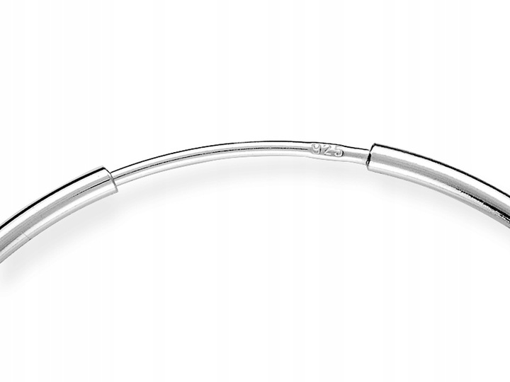 Kolczyki srebrne kółka, koła C 24 mm