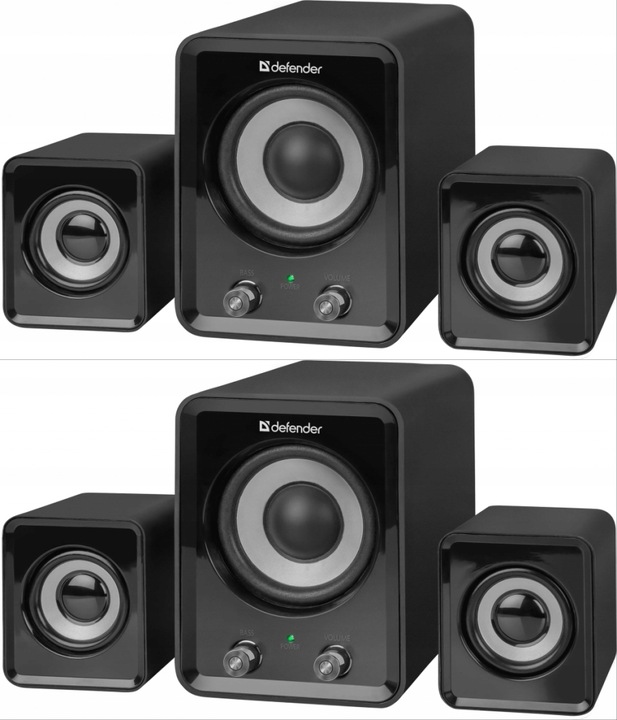 Głośnik Defender Z4 11W 3 szti (system akustyczny 2.1) czarny x2