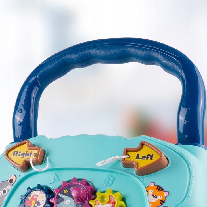 CHODZIK PCHACZ AUTKO ZABAWKA EDUKACYJNA INTERKATYWNA SORTER RUCHOME KLOCKI