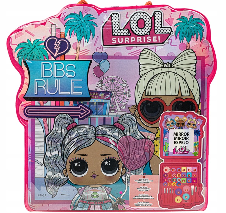 LOL SURPRISE! MEGA PALETA KOSMETYKÓW DO MAKIJAŻU W ETUI NA PREZENT + GRATIS