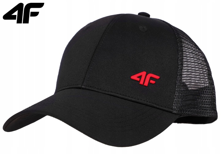 CZAPKA Z DASZKIEM MĘSKA DAMSKA 4F BEJSBOLÓWKA Z SIATECZKĄ TRUCKERKA