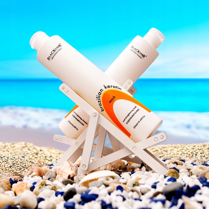 Szampon + Odżywka Po Keratynowym Prostowaniu Włosów BEZ SLS Zestaw 2x250ml