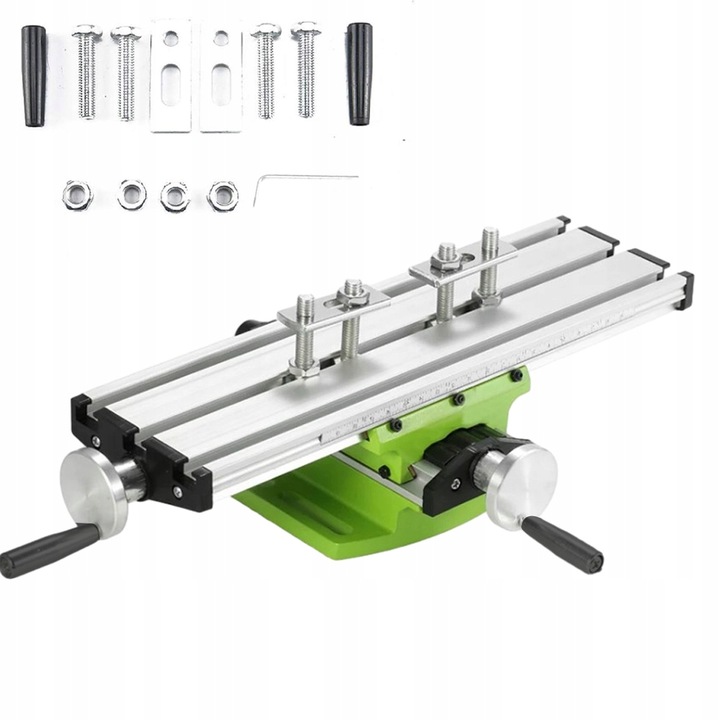 Stół przesuwny z trzema rowkami T do wiertarek i frezarek do wiertarek