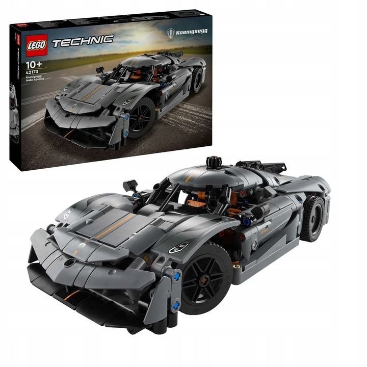 LEGO Technic 42173 Szary hipersamochód Koenigsegg Jesko Absolut