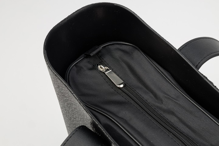 TOREBKA DAMSKA TORBA NA RAMIĘ GUMOWA JELLYBAG 2 ZESTAWY RĄCZEK CZARNA