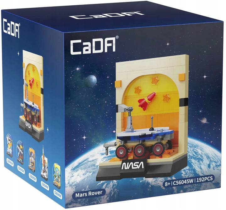 DUŻY ZESTAW KOSMICZNY KLOCKI KONSTRUKCYJNE CADA NASA WYSTAWA 1182 ELEMENTÓW