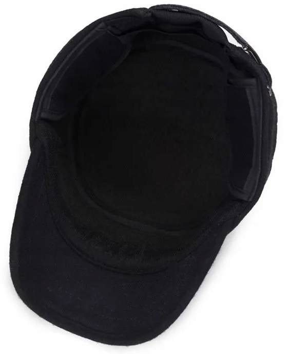 CIEPŁA CZAPKA ZIMOWA Z DASZKIEM NAUSZNIKAMI MĘSKA USZATKA OCIEPLANA PILOTKA