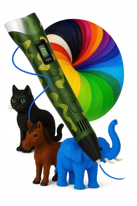 Długopis Drukarka 3D Dla Dzieci Zestaw 9 Metrów Magiczny Długopis Moro