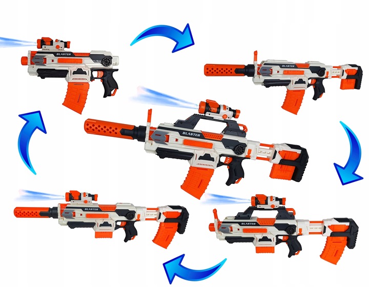 KARABIN PISTOLET AUTOMATYCZNY STRZAŁKI TŁUMIK BLAZE BLASTER 5w1 ELITE