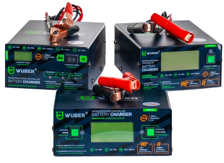 PROSTOWNIK 6V i 12V MIKROPROCESOROWY ŁADOWARKA DO AKUMULATORA NAPRAWA 15A