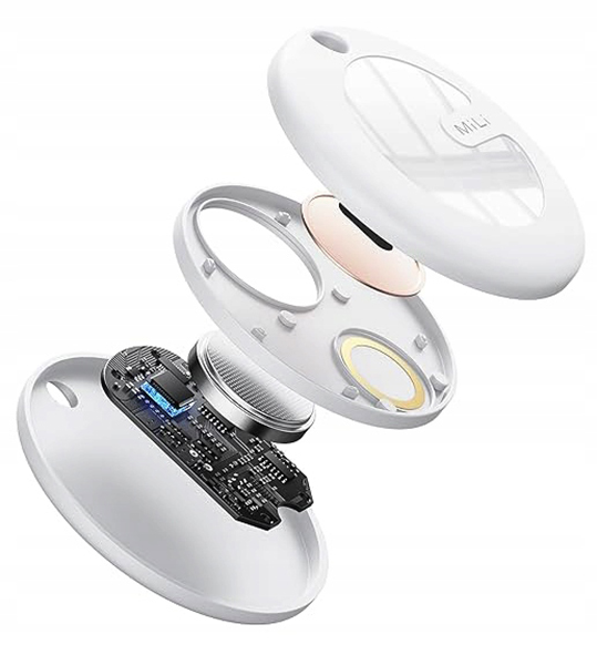 Lokalizator GPS Bluetooth MiTag + Czarne Etui Pasujące do AirTag