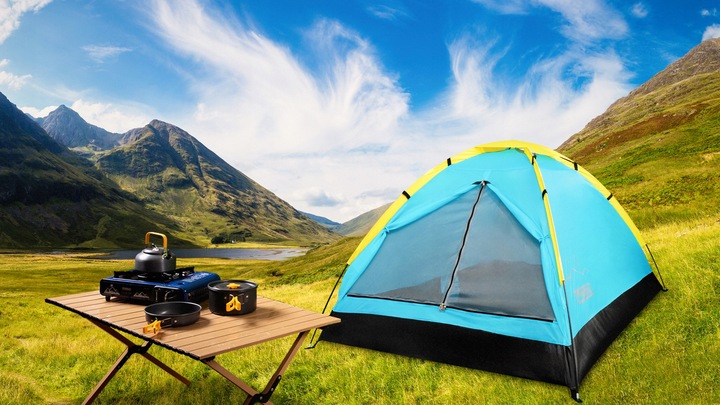 NAMIOT TURYSTYCZNY 2osobowy ALPENAIR Kempingowy IGLO WODOODPORNY MOSKITIERA