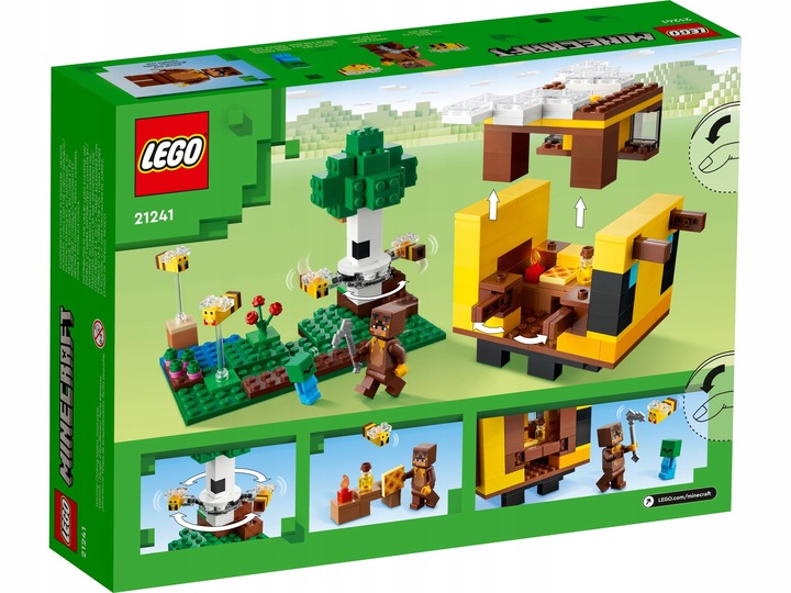 LEGO Minecraft Pszczeli ul 21241 + Plaża zółwi 30432