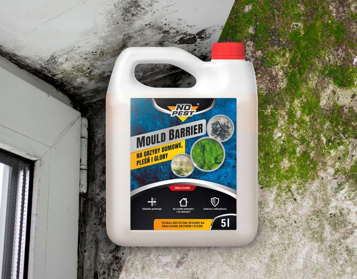 PREPARAT ŚRODEK DO ZWALCZANIA GRZYBA DOMOWEGO PLEŚNI I GLONÓW NO PEST 5L