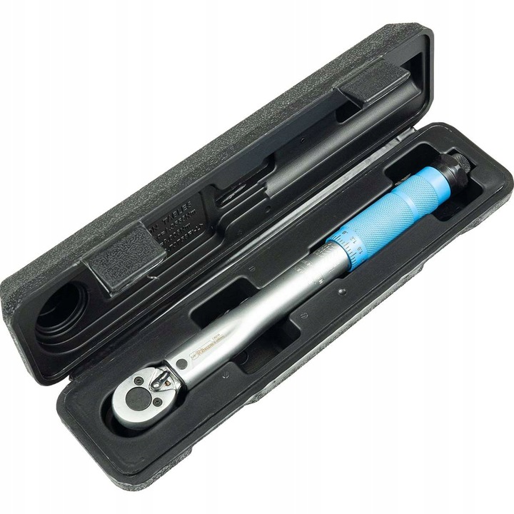 KLUCZ DYNAMOMETRYCZNY 1/4" Z BLOKADĄ 5-25NM CERTYFIKAT KALIBRACJI ETUI CR-V